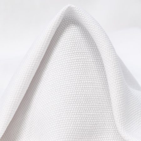 PIQUÉ, LINEN BLEND, COTTON, BRILLIANT WHITE