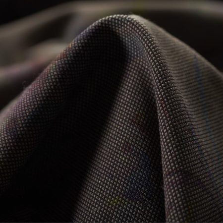 VISCOSE BLEND, PRINTED, FLORAL, MUSHROOM&ANTHRACITE