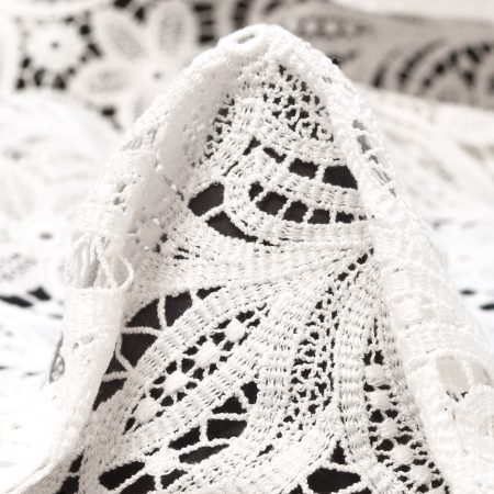 LACE, COTTON, FLORAL, SNOW WHITE