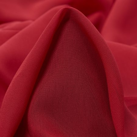 CHIFFON, SILK, TANGO RED