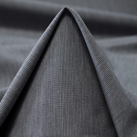 POPLIN, COTTON, GLENCHECK, DARK SHADOW