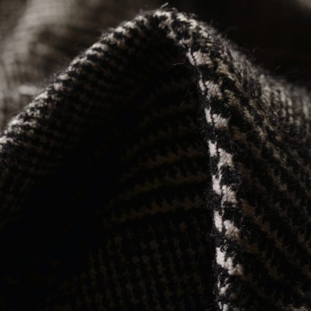 BOUCLÉ, ALPACA MOHAIR, DOUBLE, BLACK&IVORY