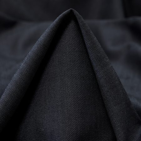 TWILL, WOOL COTTON, MELANGE, BLACKENED PEARL