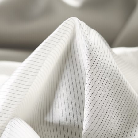 CUPRO, LINING, STRIPES, BRILLIANT WHITE