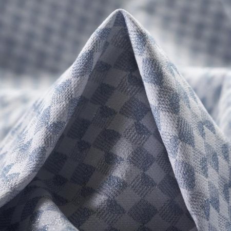 JACQUARD, COTTON, ELASTIC, ANGEL BLUE