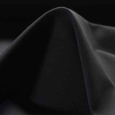 GABARDINE, COTTON, BI-STRETCH, RAVEN BLACK