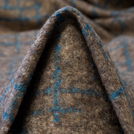 JERSEY, WOOL, PRINTED, TAUPE&LAGOON