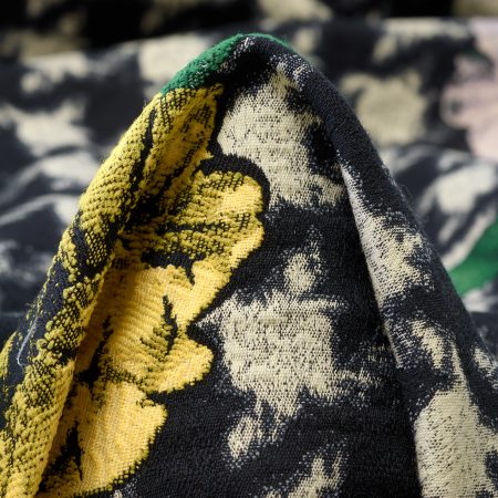 JACQUARD, COTTON ELASTIC, HOUNDSTOOTH, MULTICOLOR