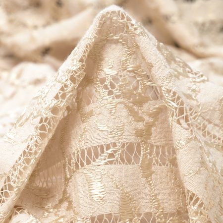 LACE, COTTON, PRINTED, ALMOND