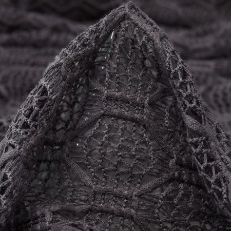 LACE, VISCOSE, PRINTED, ASPHALT