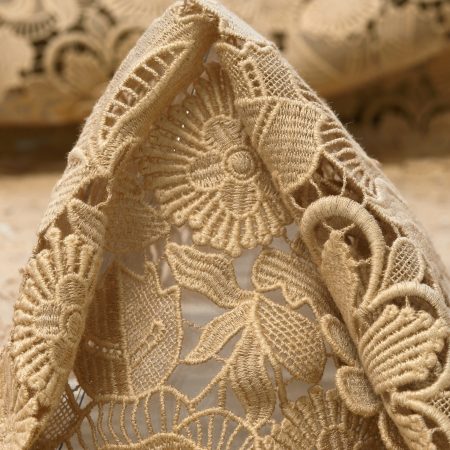 LACE, COTTON, FLORAL, IRISH CREAM