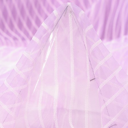 TULLE, STRIPES, LAVENDER FOG