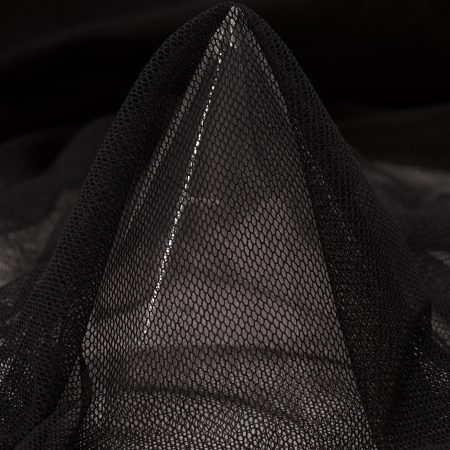 COTTON, NET, RAVEN BLACK