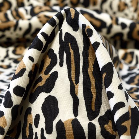 JERSEY, VISCOSE, ANIMAL, BEACH&SNOW WHITE