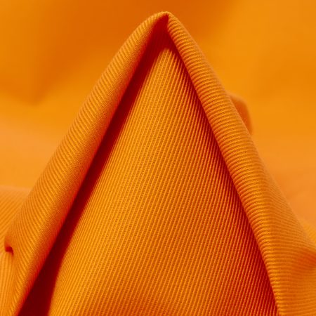 TWILL, COTTON, WATER REPELLENT, MANDARIN ORANGE
