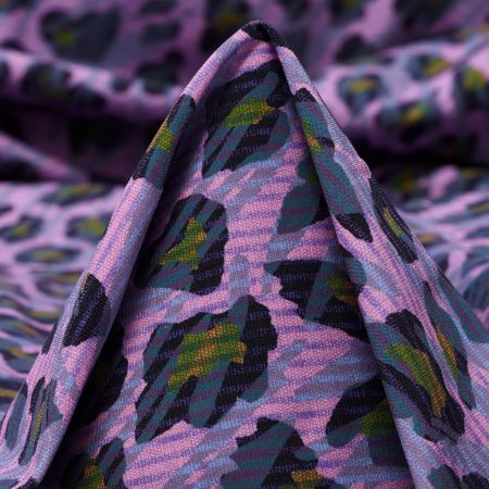 TECHNO JERSEY, PRINTED, HIGH ELASTICITY, CROCUS&RAVEN BLACK