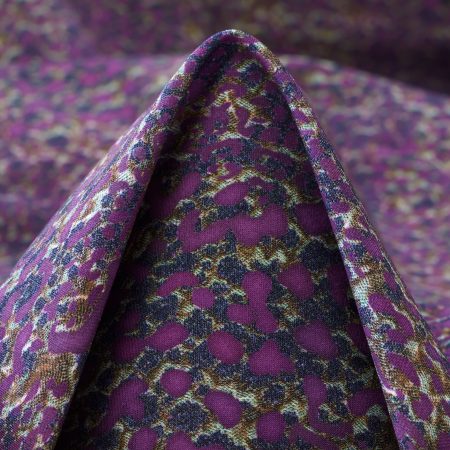 TECHNO JERSEY, ANIMAL, HIGH ELASTICITY, HYACINTH VIOLET