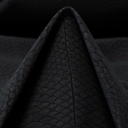 TECHNO JERSEY, ANIMAL, HIGH ELASTICITY, BLACKENED PEARL