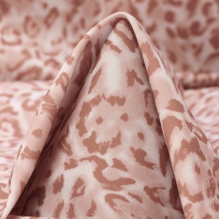 TECHNO JERSEY, PRINTED, HIGH ELASTICITY, TERRA COTTA&PEACH WHIP