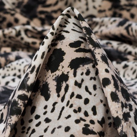 TECHNO JERSEY, PRINTED, HIGH ELASTICITY, RAVEN BLACK&NIMBUS CLOUD