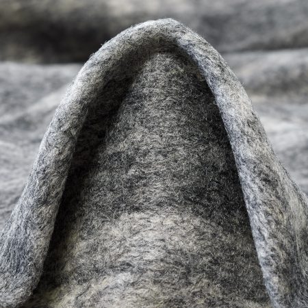 DOUBLE, BOILED WOOL, JERSEY, CHISELED STONE