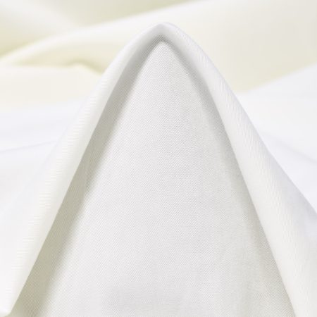 GABARDINE, COTTON ELASTIC, BRILLIANT WHITE