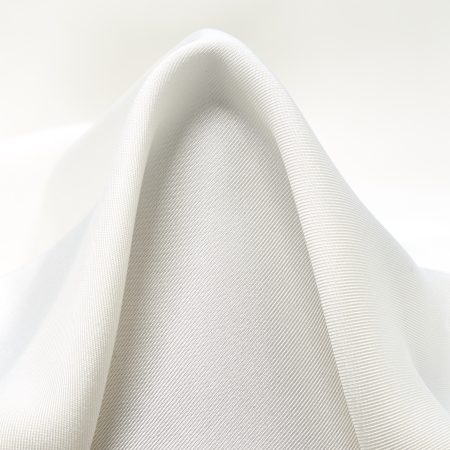 TWILL, SILK, BRILLIANT WHITE
