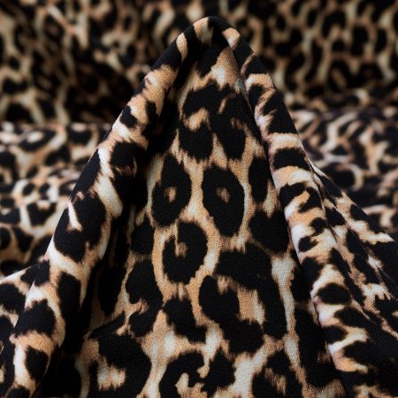 TECHNO JERSEY, PRINTED, ELASTIC, RAVEN BLACK&SESAME