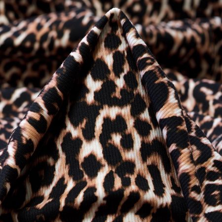 RIB JERSEY, COTTON ELASTIC, TOAST&RAVEN BLACK