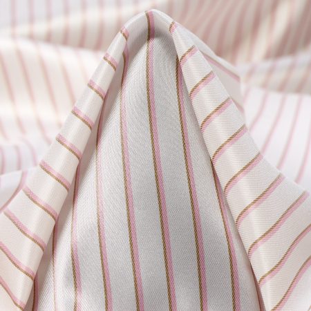 LINING, CUPRO, STRIPES, IVORY&BLUSH