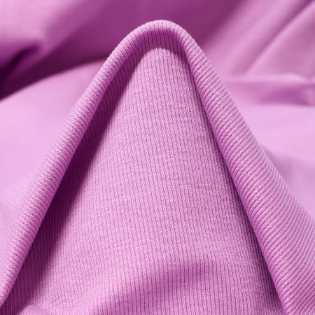RIB JERSEY, COTTON ELASTIC, ORCHID HAZE