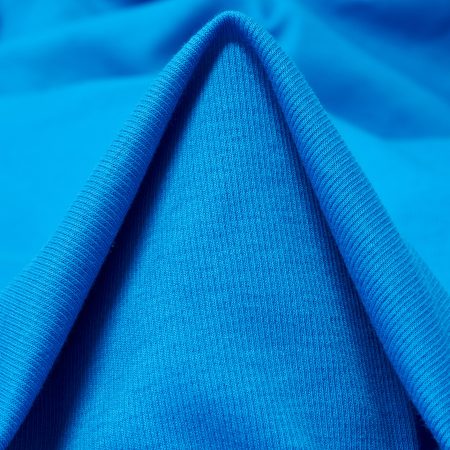 RIB JERSEY, COTTON ELASTIC, SWEDISH BLUE