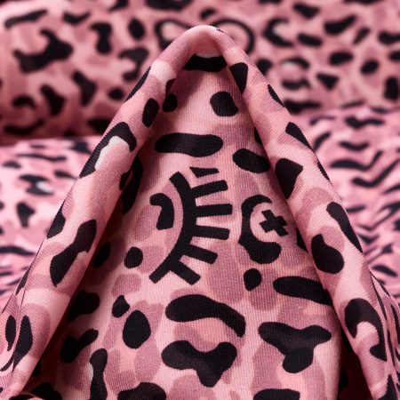 TECHNO JERSEY, POLYAMID, PRINTED, BLUSH&RAVEN BLACK