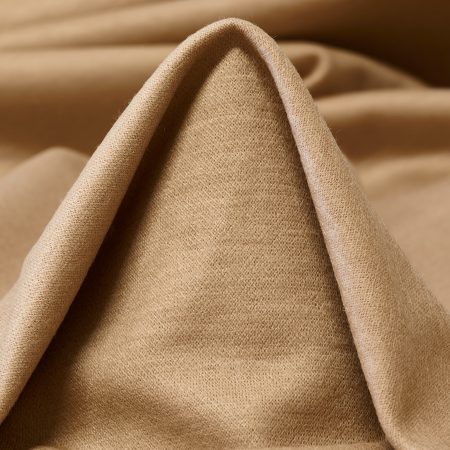 JERSEY, VIRGIN WOOL, MELANGE, ALMOND