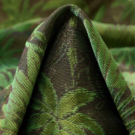 JACQUARD, LUREX, TRANSPARENT, ARTICHOKE