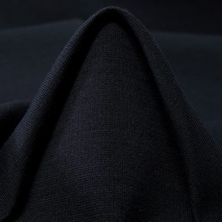 JERSEY, PUNTO MILANO, WOOL BLEND, BLACK SAND