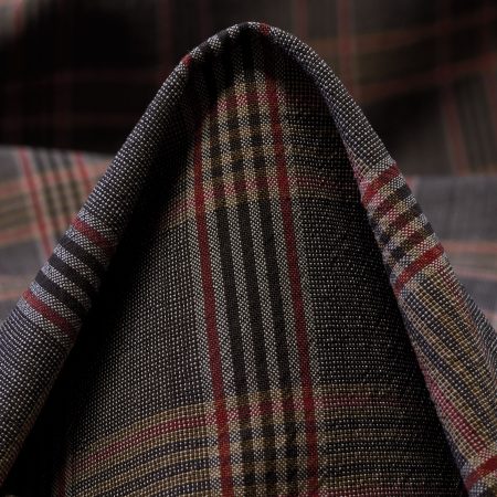 CRÊPE, VIRGIN WOOL, CHECK, SHARKSKIN&LAVA FALLS