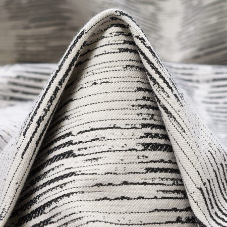 JACQUARD, COTTON, ELASTIC, WHITE ONYX&ANTHRACITE