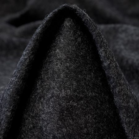 JERSEY, DOUBLE, WOOL BLEND, IRON GATE