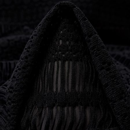 LACE, FLORAL, RAVEN BLACK