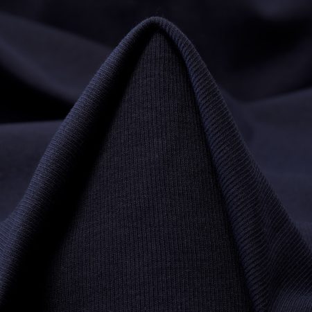 JERSEY, COTTON, ELASTIC, RAVEN BLACK