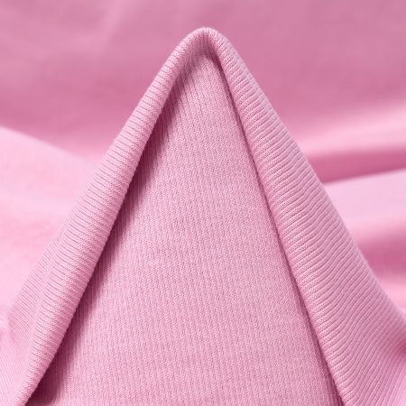 RIB JERSEY, COTTON, ELASTIC, PINK LADY