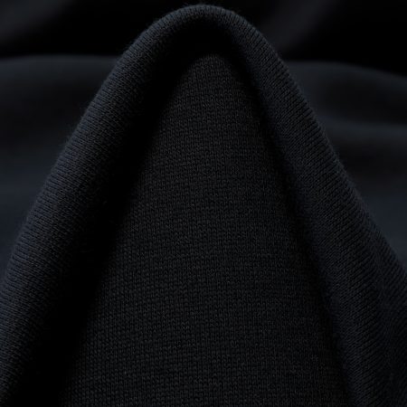 FRENCH TERRY, COTTON, CASHMERE, RAVEN BLACK