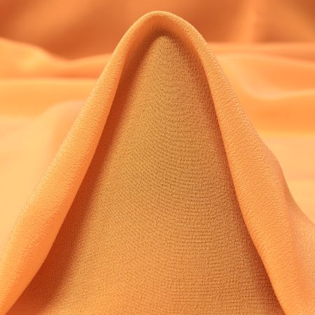 CRÊPE DE CHINE, SILK, APRICOT CREAM