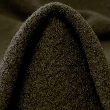 BOILED WOOL, VIRGIN WOOL, BOUCLÉ, DUSTY OLIVE