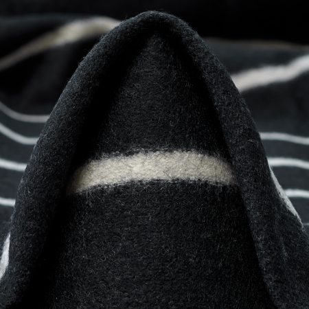 BOILED WOOL, JERSEY, STRIPES, ANTHRACITE&LILAC ASH