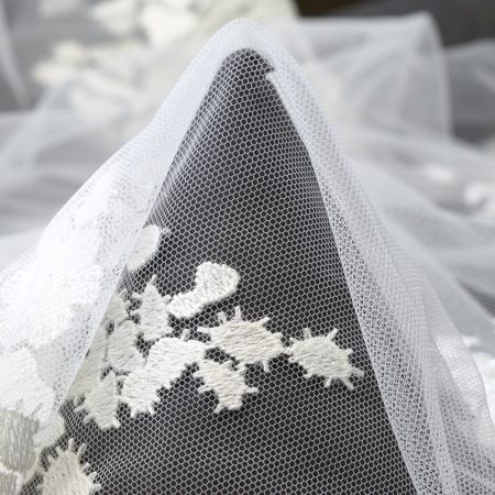 LACE, COTTON, SEQUIN, SNOW WHITE