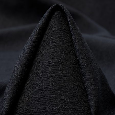 JACQUARD, WOOL, ELASTIC, JET BLACK
