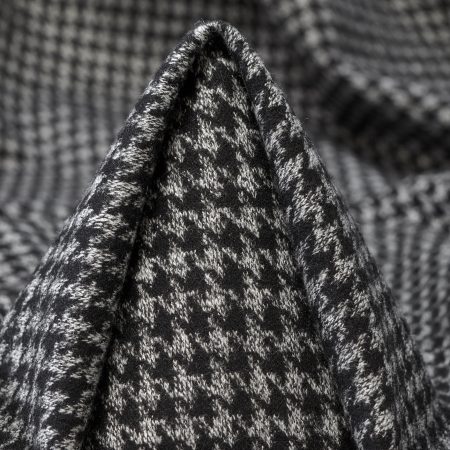 JERSEY, VISCOSE, HOUNDSTOOTH, ANTHRACITE&MIRAGE GRAY