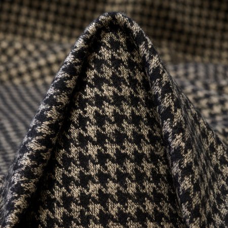 JERSEY, VISCOSE, HOUNDSTOOTH, ANTHRACITE